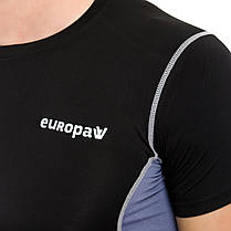 Футболка компресійна SS Europaw PRO чорно-сіра, фото 2