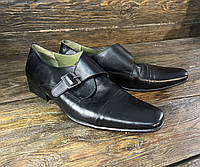 Туфлі шкіряні Borelli, чорні, фірмові, Розмір 11 (45, 30 см), Відмінний стан