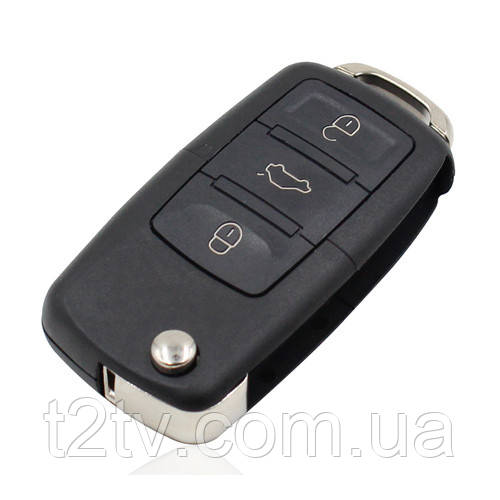 Викидний ключ, корпус під чип, 3кн DKT0269, Volkswagen, без леза, фото 1