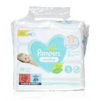 Влажные салфетки Pampers Sensitive на 208 шт (4х52)