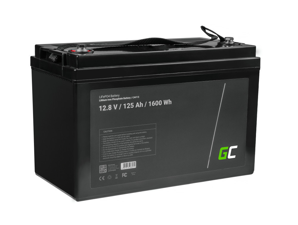 Акумуляторна батарея GreenCell LiFePO4 12.8 V 125 Ah (100 А) + BMS