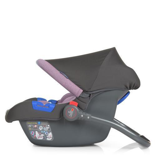 Бебикокон El Camino 0 -13 кг детское автокресло для новорожденных с ручкой для переноски фиолетовый - фото 3 - id-p1507252789