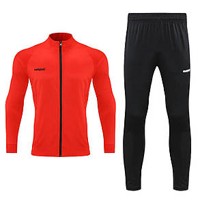 Спортивний костюм Europaw Limber Up 2101 Long zipper червоно-чорний, фото 2