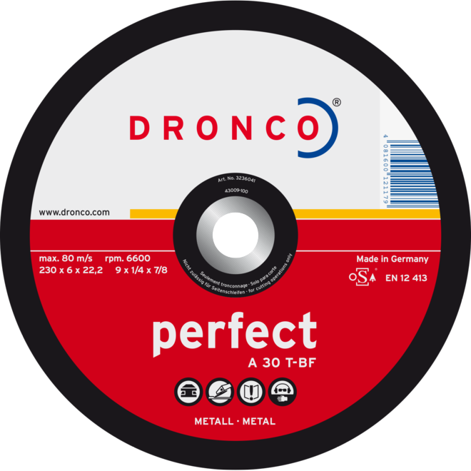 Диск шліфувань. 125х6x22.2 мет Dronco, фото 1