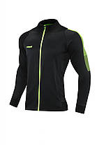 Спортивний костюм Europaw Limber Up 2101 Long zipper чорно-салатовий, фото 2