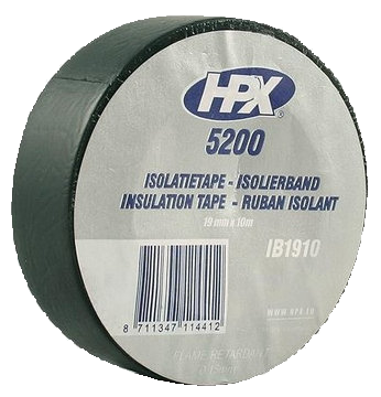HPX Ізострічка ПВХ/5200/19*10 м чорн.IB1910