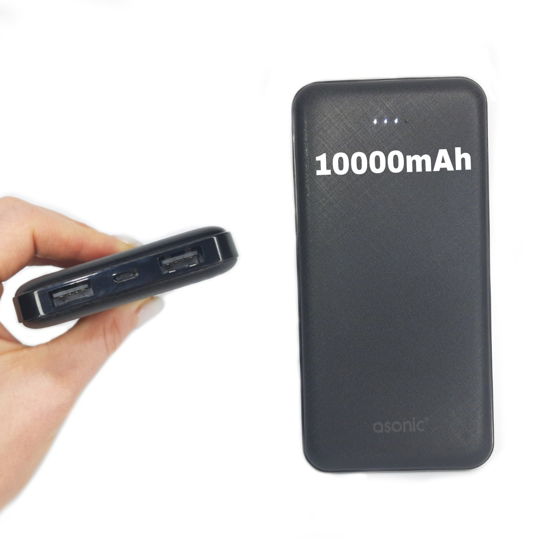 Зовнішній акумулятор повербанк 10000 mah power bank ASONIC AS-P10 портативний зарядний пристрій для телефона