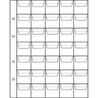 Аркуш для монет 200х250мм на 35 комірок (35х34мм)