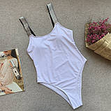 Стильний суцільний жіночий купальник з чашечками – стильний і зручний варіант для літа, фото 8