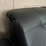 Кутовий розкладний диван в шкірі, фото 10
