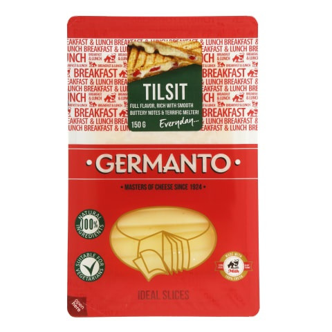Сир Нарізка Германто Тільзит 45% Germanto Tilsit 150 г Литва, фото 1