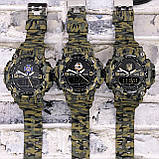 Тактичний багатофункціональний годинник Patriot 001 Camo Green СБУ Tactic UA + Коробка Camo, фото 4