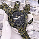 Тактичний багатофункціональний годинник Patriot 001 Camo Green Gold Ukraine + Коробка, фото 8