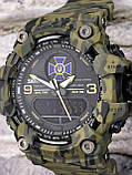 Тактичний багатофункціональний годинник Patriot 001 Camo Green СБУ Tactic UA + Коробка Camo, фото 5