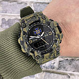 Тактичний багатофункціональний годинник Patriot 001 Camo Green СБУ Tactic UA + Коробка Camo, фото 6