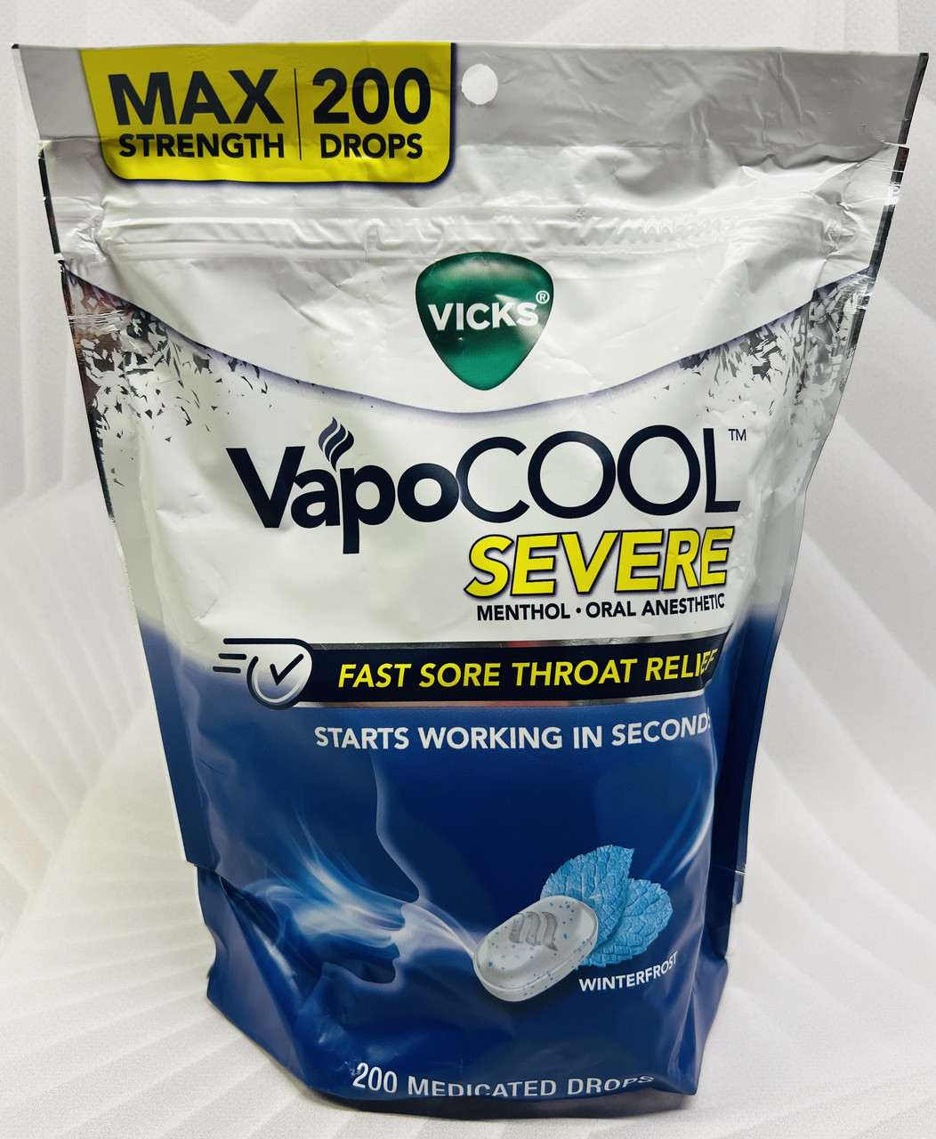 Льодяники від болю в горлі VICKS VapoCOOL Medicated Drops