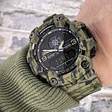 Тактичний багатофункціональний годинник Patriot 001 Camo Green СБУ Tactic UA + Коробка Camo, фото 8