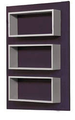 Настінна полиця навісна в салон краси VM612 в кабінет косметолога полиця на стіну три секції