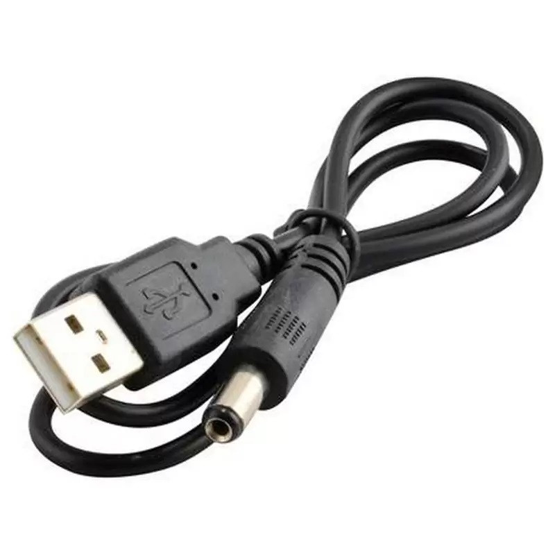Шнур (кабель) питания USB - DC 2,1/5,5 для подключения от повербанка WIFI Роутера, Терминала ONU - фото 1 - id-p1724634521