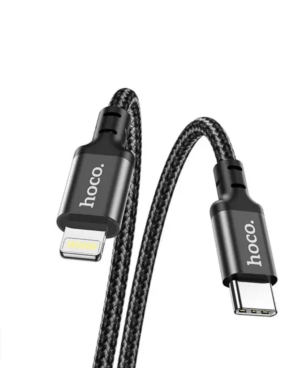 Кабель X14 Hoco Type c - Lightning (1M.) Чорний Нейлоновий