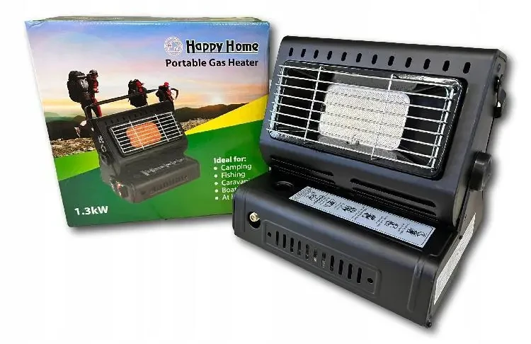 Газовий туристичний нагрівач Happy Home з перехідником (адаптером), фото 1