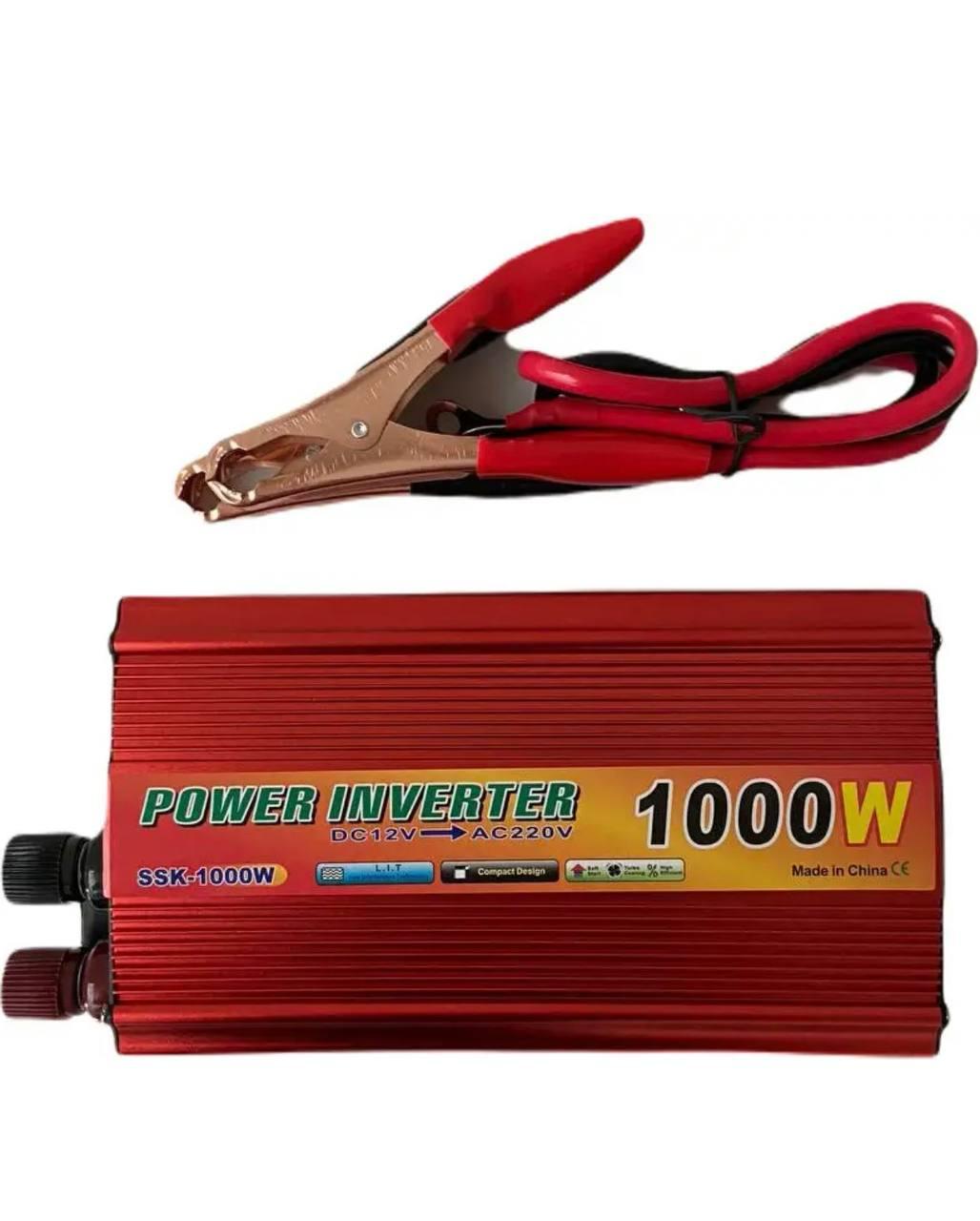 Перетворювач струму Power Inverter SSK-1000W AC/DC Автомобільний інвертор 1000W з 12 у 220