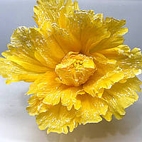 Квітка Тюльпан для декору, велика, колір - жовтий