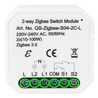 Розумний вимикач Tervix Pro Line ZigBee Switch (2 клавіші), без нуля (433141)