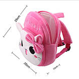 Дитячий плюшевий рюкзак для маленької дівчинки Кошеня, фото 2