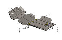 Защита двигателя для GREAT WALL Haval 2011- двигатель + КПП + радиатор, Объём двиг.-2,4 I / на Грейт Вол