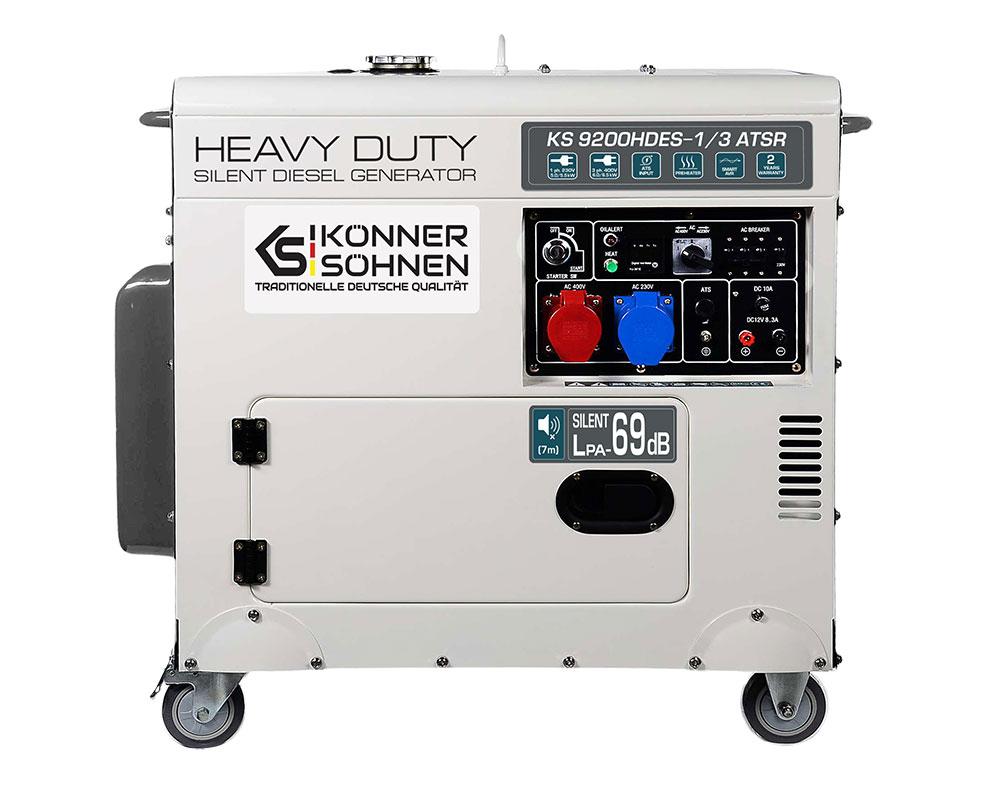 Дизельний генератор Konner&Sohnen Heavy Duty KS 9200HDES-1/3 ATSR