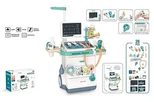 Набір лікаря 660-89 (12) "Рентген-кабінет", 26 аксесуарів, підсвічування, звуки, у коробці