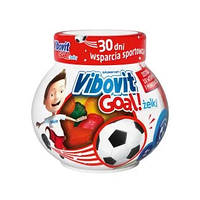 Vibovit Goal Teva жувальні вітаміни для дітей від 4 років фруктовий смак форма футбольного м'яча, 30 шт.