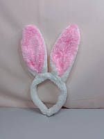 Детский новогодний обруч ушки зайки 1 шт уши зайца розовые уши кролика