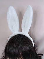Детский новогодний обруч ушки зайки 1 шт уши зайца белые уши кролика