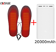 Устілки з підігрівом для зими + Power Bank 20000mAh 35р-40р NJ90-1. Електростілки USB, теплі устілки