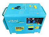 Дизельний генератор Vital power (7 кВт), фото 2