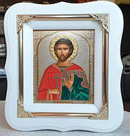Святой Мученик Евгений Трапезундский икона 19х17см