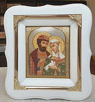 Святые Петр и Феврония икона 19х17см