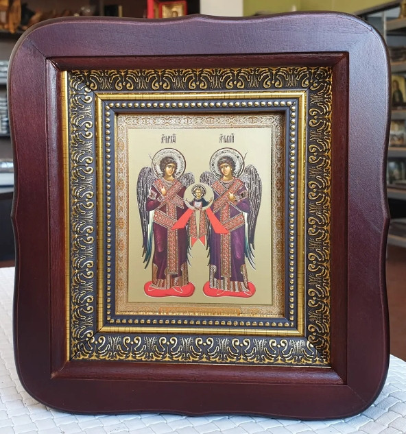 Ікона Архангел Михайло та Гавриїл 20х18см, фото 1