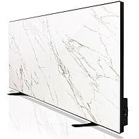 Керамічний обігрівач інфрачервоний ZENHEISSER 40х80 580W Edge H-800 з кнопкою, білий мармур