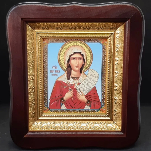 Мучениця Вікторія Кордувійська ікона 20х18см, фото 1