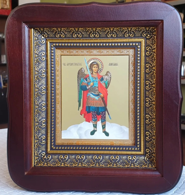 Архангел Михаїл ікона 20х18см, фото 1