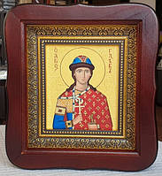 Святой благоверный князь Глеб икона 20х18см