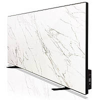 Керамічний обігрівач інфрачервоний ZENHEISSER 40х80 600W Edge HT-800 з терморегулятором, білий мармур