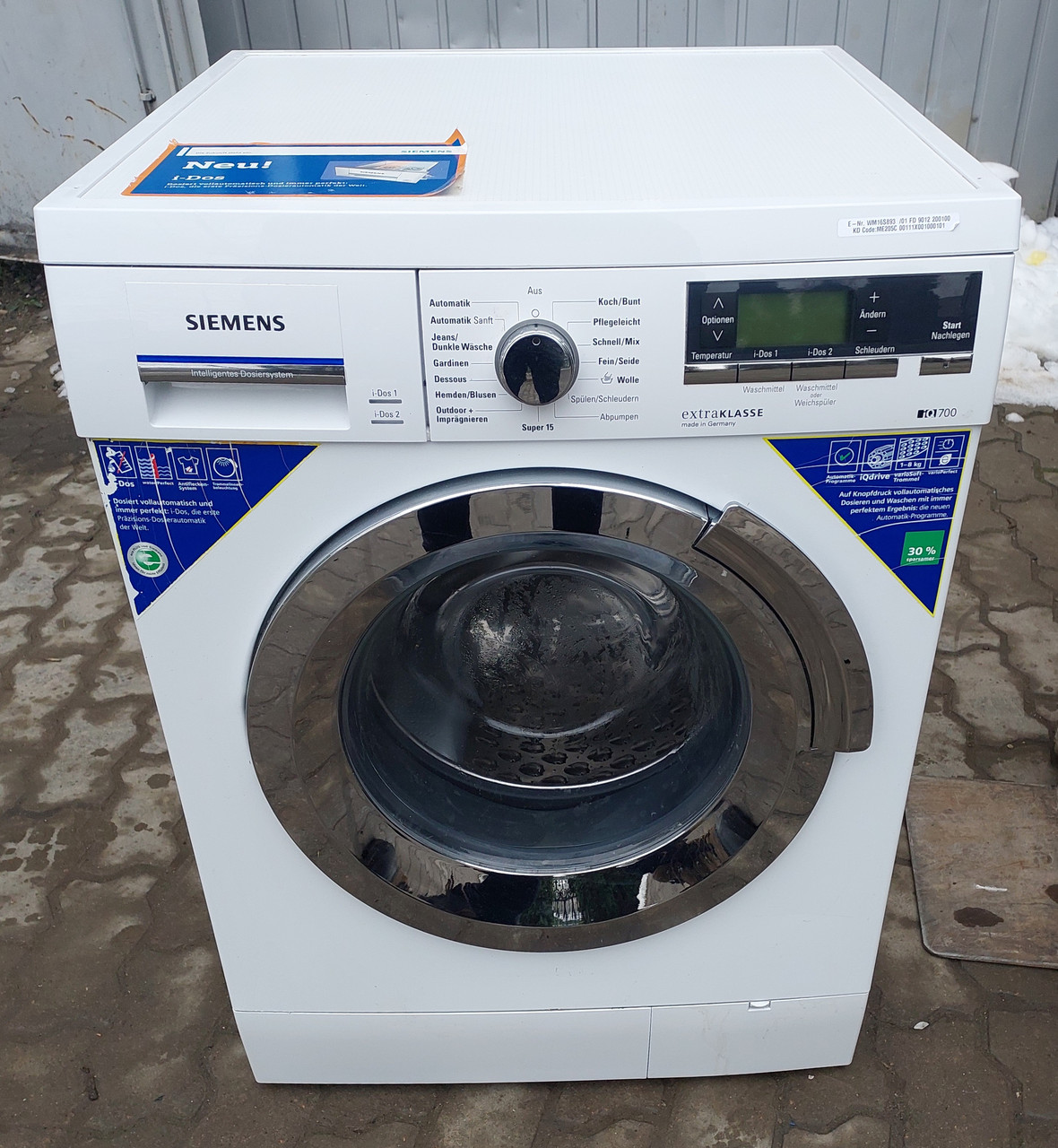 Пральна машина Сіменс Siemens WM 16S893 i-dos 8кг інвертор А++ Germany