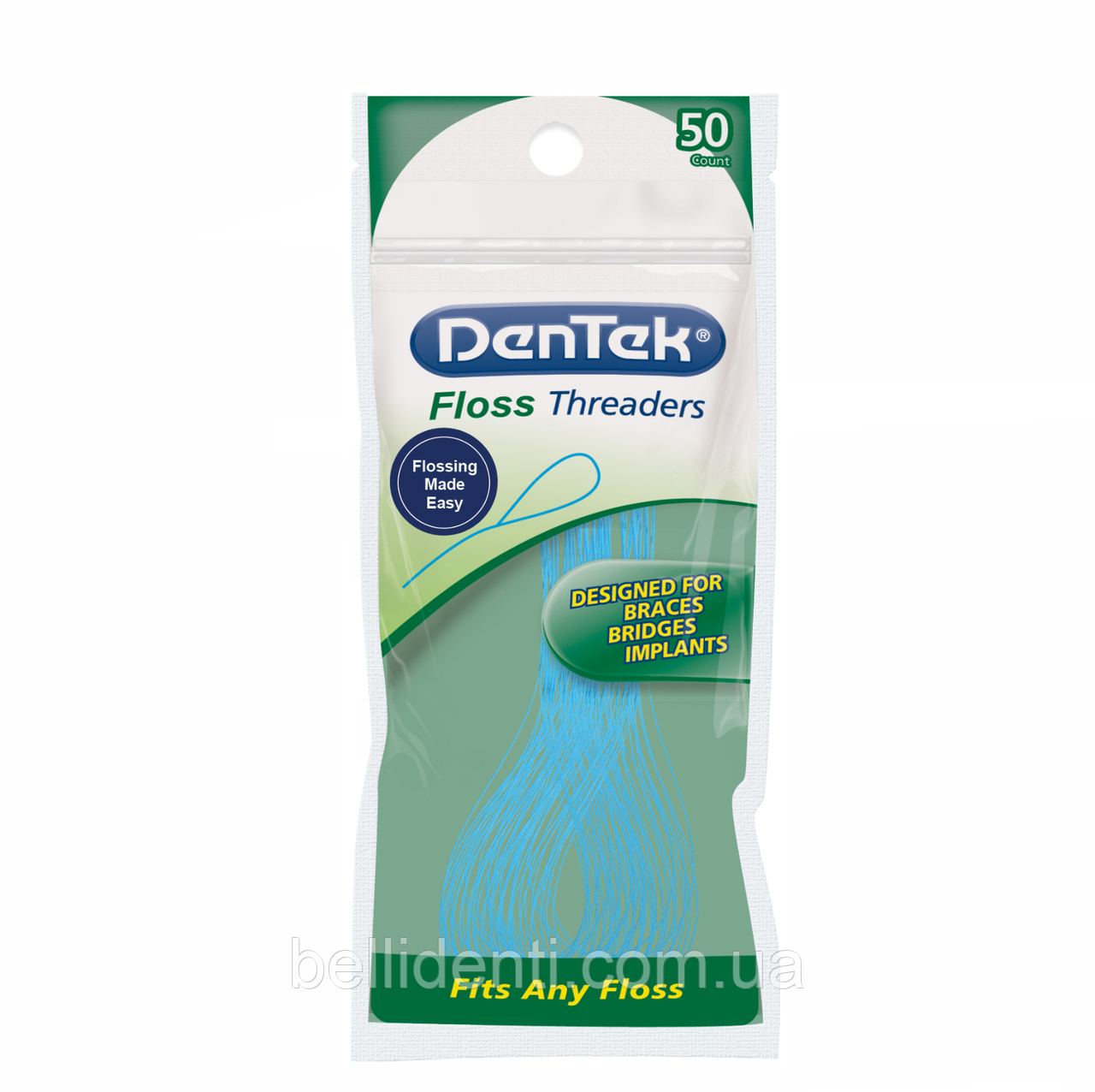 Напрямляч зубної нитки Dentek Floss Threaders, 50 шт