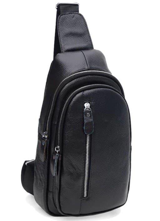 Чоловічий шкіряний рюкзак Keizer K15609bl-black
