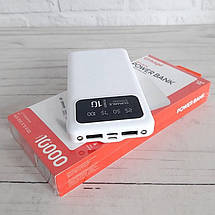 Портативний зарядний пристрій LINKAGE LKP-26 10000 mAh, Повербанк на 2 USB-виходи, Powerbank Білий, фото 5