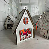 Новорічний підсвічник білий Нічник "Олени" Розмір:12*8*8 см, фото 2